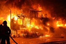 Satu Unit Rumah di Desa Tanuntung Kecamatan Herlang Dilalap Si Jago Merah