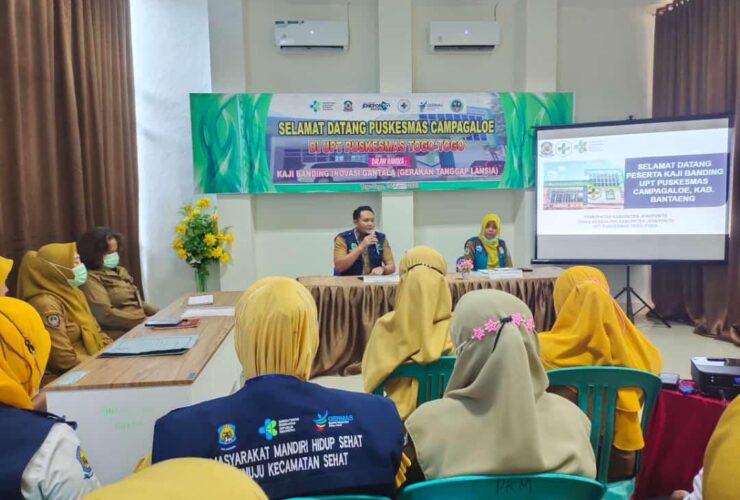 Diskusi Inovasi Gerakan Tanggap Lansia, Puskesmas Campagaloe Kaji Banding di Puskesmas Togo-Togo
