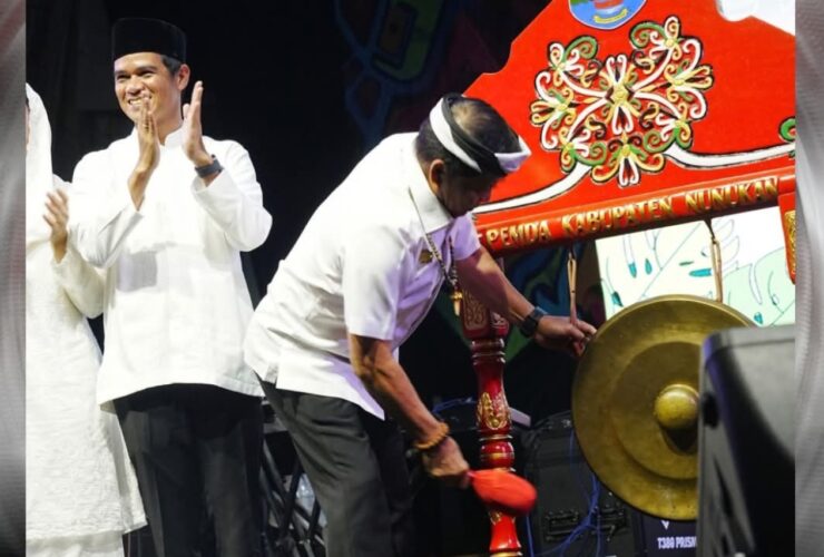 Pukul Gong di Perbatasan, Gubernur Zainal Buka Paras Fest 2026: Budaya Jadi Benteng Identitas Nunukan!